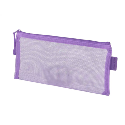 Bolsa zipper bag liderpapel poliester transpirable multiusos ticket 230x115 mm morado pastel