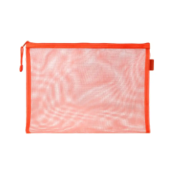 Bolsa zipper bag liderpapel poliester transpirable multiusos din a5 naranja