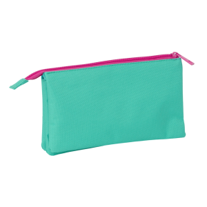 Bolso escolar portatodo safta triple nait nait verde mint 120x220x30 mm