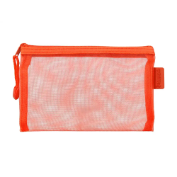 Bolsa zipper bag liderpapel poliester transpirable multiusos din a6 naranja