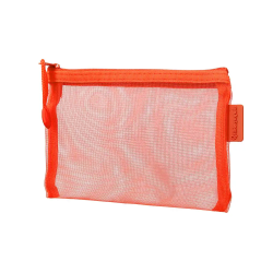 Bolsa zipper bag liderpapel poliester transpirable multiusos din a6 naranja