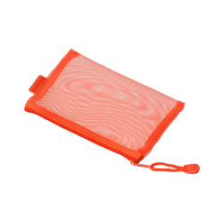 Bolsa zipper bag liderpapel poliester transpirable multiusos din a6 naranja