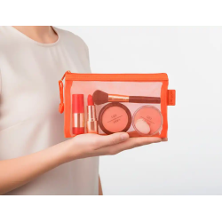 Bolsa zipper bag liderpapel poliester transpirable multiusos din a6 naranja