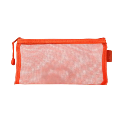 Bolsa zipper bag liderpapel poliester transpirable multiusos ticket 230x115 mm naranja