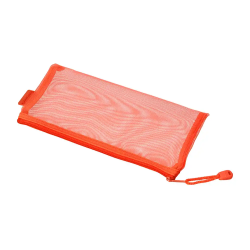 Bolsa zipper bag liderpapel poliester transpirable multiusos ticket 230x115 mm naranja