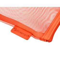 Bolsa zipper bag liderpapel poliester transpirable multiusos ticket 230x115 mm naranja
