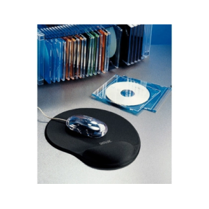 Alfombrilla para raton esselte all in one con reposamulecas gel color negro 300x35x260 mm