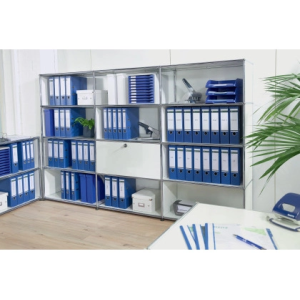 Archivador de palanca leitz 180 din a4 maxi polipropileno lomo 80 mm color azul