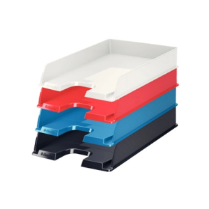 Bandeja sobremesa esselte europost opaca color negro vivida 254x61x350 mm