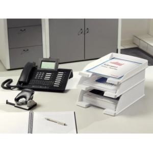Bandeja sobremesa leitz plus jumbo opaca color azul 255x357x103 mm