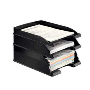 Bandeja sobremesa leitz plus jumbo opaca color azul 255x357x103 mm