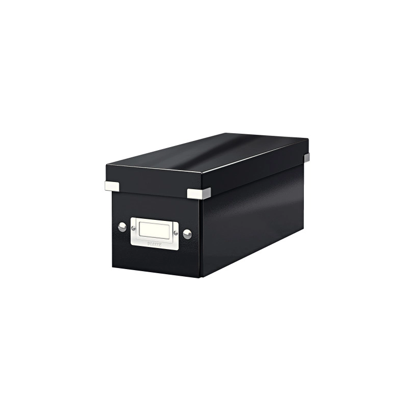 Fichero cd leitz click&store carton plastificado capacidad 30 cd color negro 143x147x352 mm