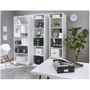Fichero cd leitz click&store carton plastificado capacidad 30 cd color negro 143x147x352 mm