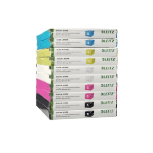 Caja almacenamiento leitz click&store wow carton reciclado color blanco 281x200x369 mm