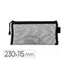 Bolsa zipper bag liderpapel poliester transpirable multiusos ticket 230x115 mm negro
