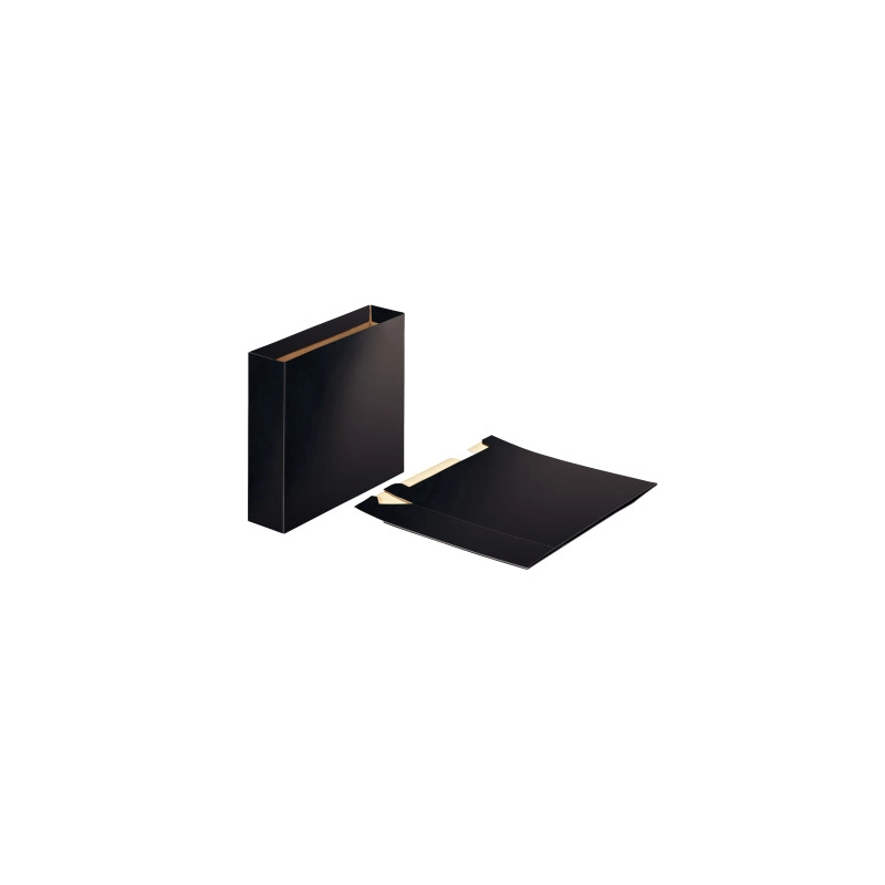 Caja archivador esselte folio lomo 75 mm color negro brillante