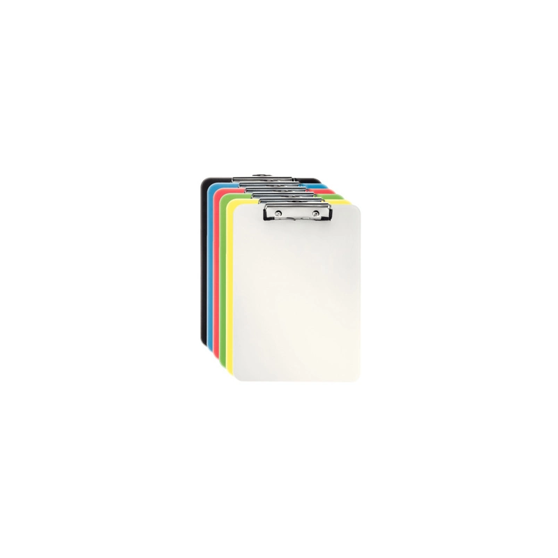 Portanotas esselte vivida din a4 plastico translucido con pinza colores surtidos