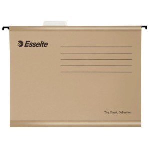 Carpeta colgante esselte folio prolongado lomo v kraft caja de 50 unidades