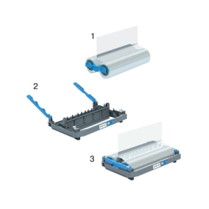 Repuesto para plastificadora gbc foton din a4 75 micras bobina 56,4 mt brillo
