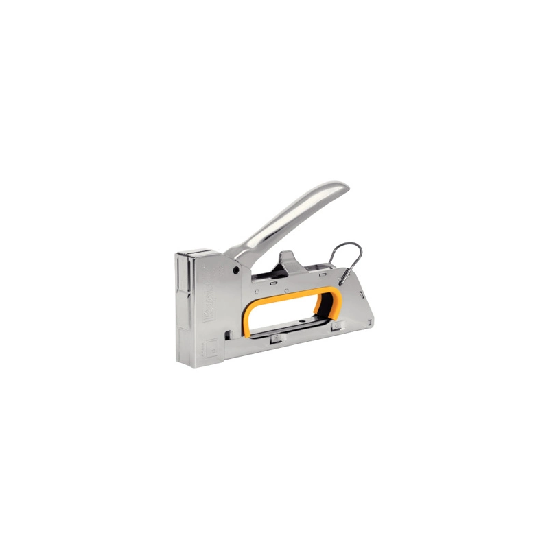 Grapadora rapid clavadora pro r23e metalica cromada usa grapas n 13