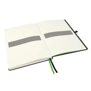Cuaderno con gomilla leitz complete tapa dura din a4 80 hojas cuadro 5 mm color negro
