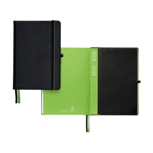 Cuaderno con gomilla leitz complete tapa dura din a4 80 hojas cuadro 5 mm color negro