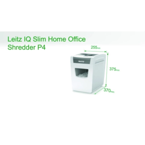 Destructora de documentos leitz iq slim home office 150 capacidad de corte 10 hojas destruye grapas y clips