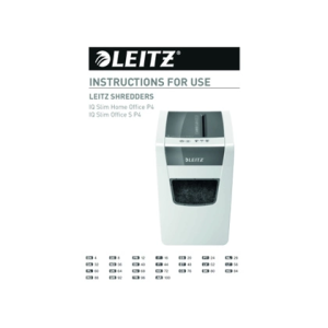 Destructora de documentos leitz iq slim home office 150 capacidad de corte 10 hojas destruye grapas y clips