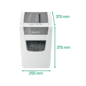 Destructora de documentos leitz iq slim home office 150 capacidad de corte 10 hojas destruye grapas y clips