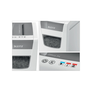 Destructora de documentos leitz iq slim home office 150 capacidad de corte 10 hojas destruye grapas y clips