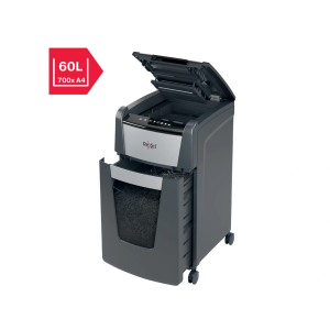 Destructora de documentos rexel optimum auto+ 225m capacidad de corte 225 hojas destruye grapas clips y