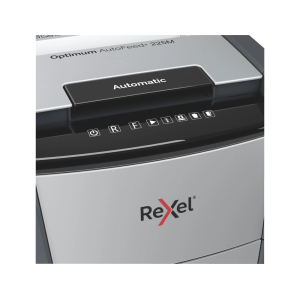 Destructora de documentos rexel optimum auto+ 225m capacidad de corte 225 hojas destruye grapas clips y