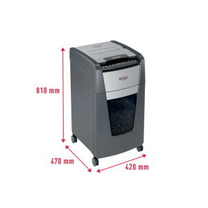 Destructora de documentos rexel optimum auto+ 300m capacidad de corte 300 hojas destruye grapas clips y