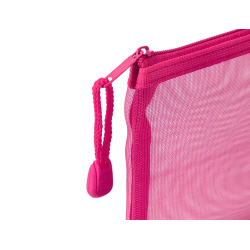 Bolsa zipper bag liderpapel poliester transpirable multiusos din a6 rosa