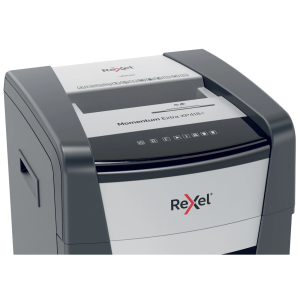 Destructora de documentos rexel momentum extra xp418+ capacidad de corte 18 hojas destruye grapas clips