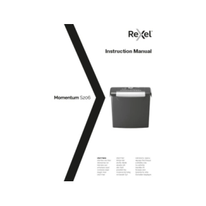 Destructora de documentos rexel momentum s206 capacidad de corte 6 hojas destruye grapas y clips