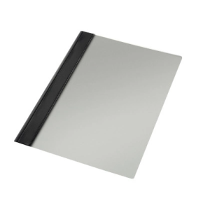 Carpeta dossier fastener plastico esselte din a4 150 mc color negro caja de 50 unidades
