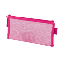 Bolsa zipper bag liderpapel poliester transpirable multiusos ticket 230x115 mm rosa