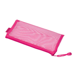 Bolsa zipper bag liderpapel poliester transpirable multiusos ticket 230x115 mm rosa
