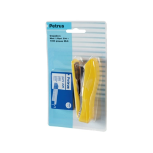 Grapadora petrus liliput 200 capacidad 12 hojas + 1 caja grapas 23/6 colores surtidos