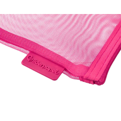 Bolsa zipper bag liderpapel poliester transpirable multiusos ticket 230x115 mm rosa