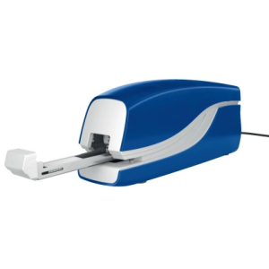 Grapadora petrus electrica e-110 contactless azul capacidad 10 hojas usa grapas n 10