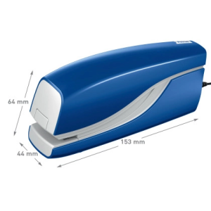 Grapadora petrus electrica e-110 contactless azul capacidad 10 hojas usa grapas n 10