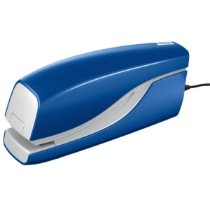 Grapadora petrus electrica e-110 contactless azul capacidad 10 hojas usa grapas n 10