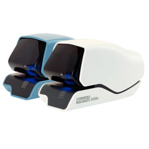 Grapadora rapid electrica 5025e capacidad 25 hojas color blanco usa grapas 5025e