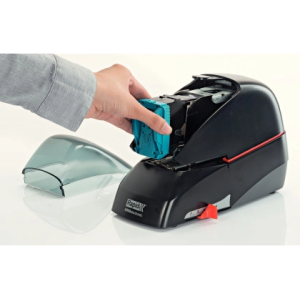 Grapadora rapid electrica 5080e capacidad 80 hojas color negro usa grapas 5080e