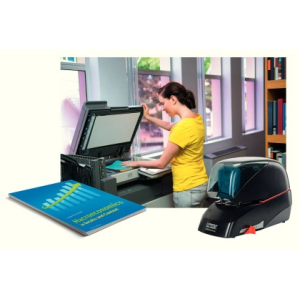 Grapadora rapid electrica 5080e capacidad 80 hojas color negro usa grapas 5080e