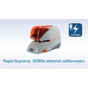 Grapadora rapid electrica 5080e capacidad 80 hojas color negro usa grapas 5080e