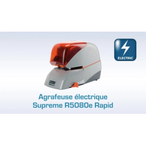 Grapadora rapid electrica 5080e capacidad 80 hojas color negro usa grapas 5080e