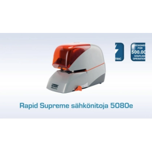 Grapadora rapid electrica 5080e capacidad 80 hojas color negro usa grapas 5080e